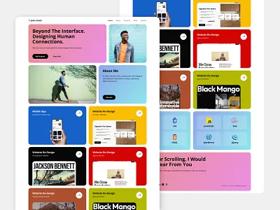 Bento Portfolio bento grid landing page portfolio ui ui design ux ux design web design