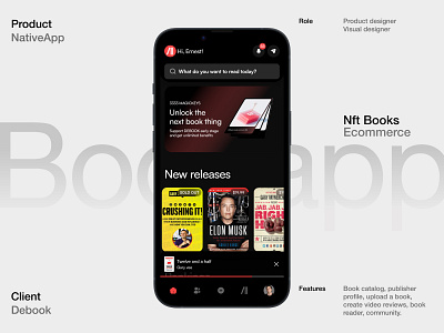 Nft Books Ecommerce aplication book bookreader books design reader ui ux uxdesign