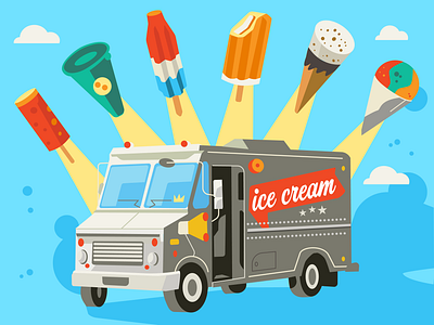 Ice Cream Truck bomb pop ice cream ice cream truck snowcone summer
