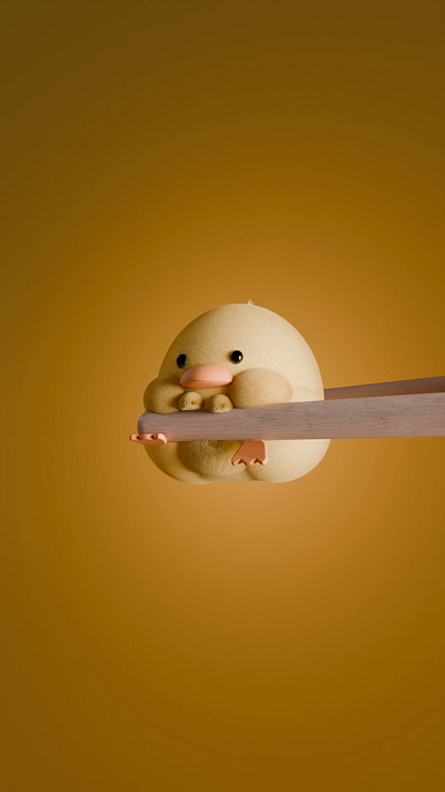 Cutie chicken 3d animation motion graphics