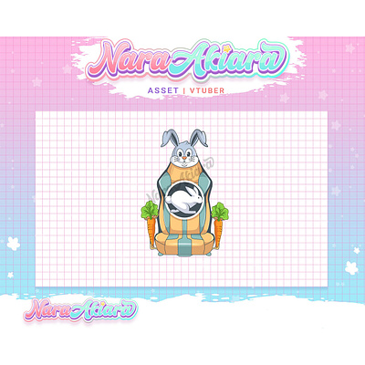 Enchanting Rabbit Gaming Chair Vtuber Assets Suitable for Vtuber animeart characterdesign customcharacter digitalcreativity highqualityart live2dmodel streamers virtualavatar vstreaming vtuberavatar vtubersetup