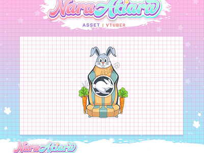 Enchanting Rabbit Gaming Chair Vtuber Assets Suitable for Vtuber animeart characterdesign customcharacter digitalcreativity highqualityart live2dmodel streamers virtualavatar vstreaming vtuberavatar vtubersetup