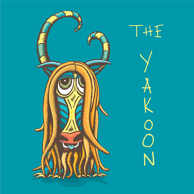 The Yakoon adobeillustrator art artist baboon beast book character brand brand design branding creature design hybrid illustration logo mandrill sidekick wild boar yak