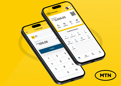 MTN Momo Agent App Concept 3d agent app animation banking banking app branding budget finance fintech graphic design logo merchant mobile money momo money mtn transfer ui ux wallet