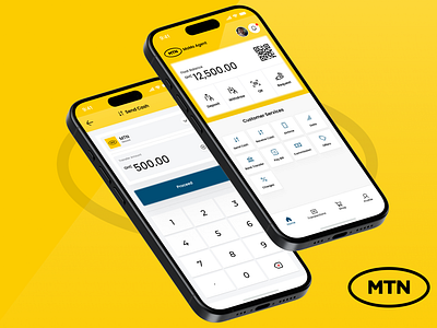 MTN Momo Agent App Concept 3d agent app animation banking banking app branding budget finance fintech graphic design logo merchant mobile money momo money mtn transfer ui ux wallet