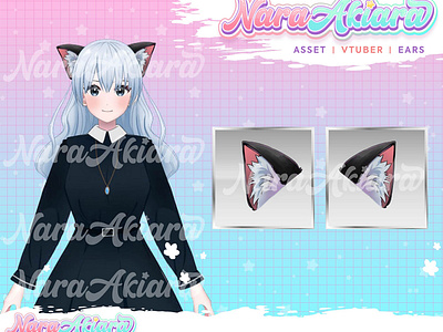 Expressive VTuber Cat Ear Assets: Enhance Your Live2D Models wit animeart characterdesign customcharacter highqualityart live2dmodel onlinecreators streamers twitchstreamer virtualavatar vtuberavatar