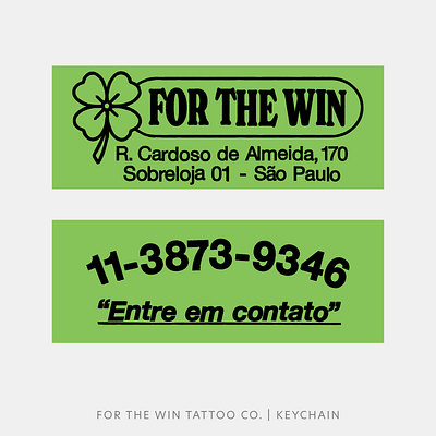 For The Win Tattoo Co. | 90's Keychain 80s 90s branding graphic design keychain logo merch retro stationary stationery vintage visual identity