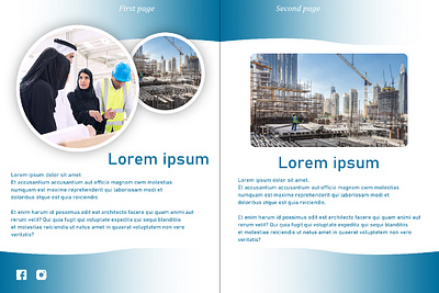 Brochure Sample First and Second Page branding graphic design