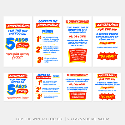 For The Win Tattoo Co. | Social Media branding design graphic design instagram sign painting tattoo visual identity