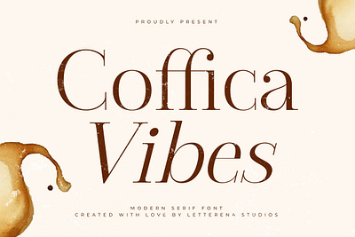 Coffica Vibes - Modern Serif Font design designer font fonts typeface typography