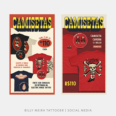 Billy Tattooer | Social Media branding graphic design instagram logo tattoo vintage visual identity