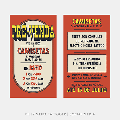 Billy Tattooer | Social Media branding graphic design instagram logo retro tattoo vintage visual identity