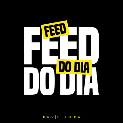 DiaTV - Feed do Dia | Branding branding broadcasting graphic design key visual kv logo streaming tv visual identity youtube
