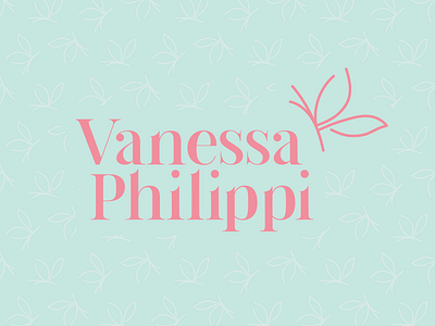 Vanessa Philippi | Branding branding butterfly doctor feminine graphic design logo pink stationary stationery turquoise visual identity