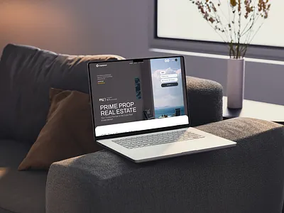 Prime Prop: Real Estate agency website brengraphics clean figma design hero homepage layout modern ui property developer property search real estate agency real estate ui real estate website ui uidesigner webdesign white theme