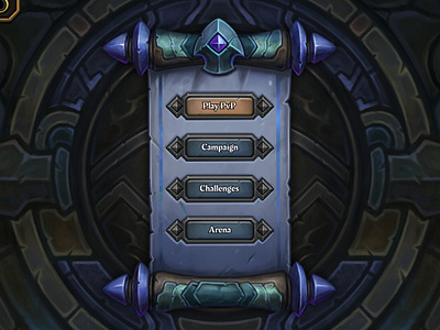 Game UI/UX Design: CCG - Collectible Card Game blizzard dark fantazy design fantasy game game branding game design game ui hearthstone ui videogames