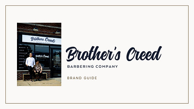 Creating a Brand Identity and a Website for Brother's Creed branding graphic design logo