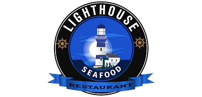 Lighthouse-Seafood-Restaurant-Badge-1600 app branding design graphic design illustration logo logos typography ui vector