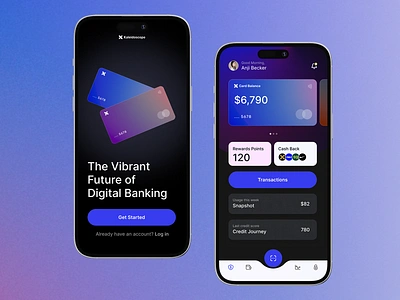 Kaleidoscope fintech app app bank banking dashboard fintech mobile mobile app mobile app design ui ux web webapp