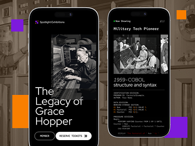 Spotlight Exhibitions legacy app app development history mobile mobile app design ui ux web webapp
