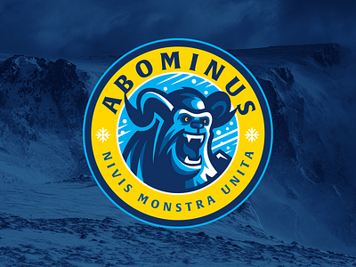 Abominus Soccer Club branding design graphic design illustration illustrator logo monster snow soccer vector yeti