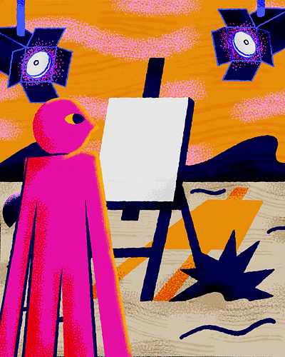 Creative block animation branding character colors design frame framebyframe illustration ilustração pink