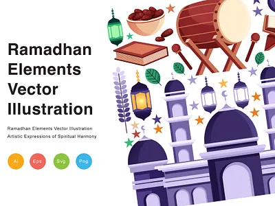 Ramadhan Elements Vector Illustration resources