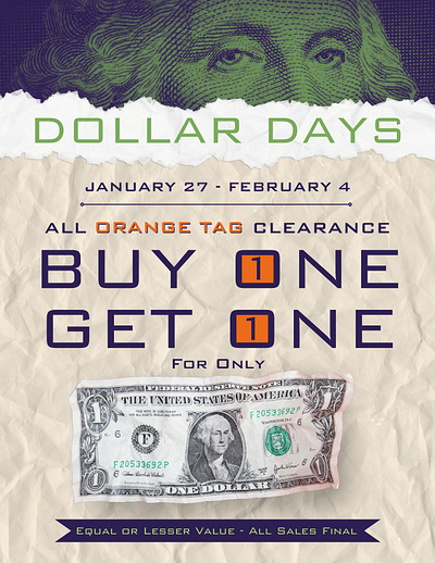 Dollar Days Store Sign