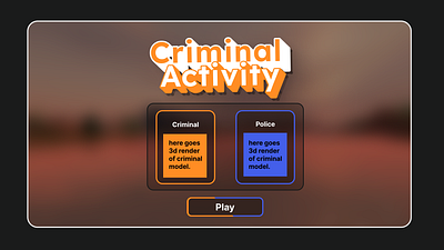 Criminal Activity UI. ui