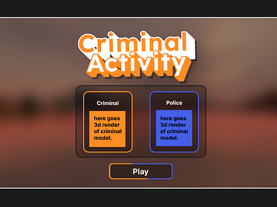 Criminal Activity UI. ui