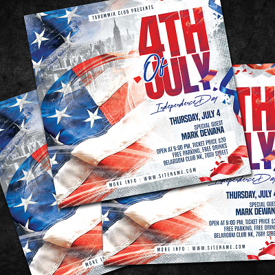 4th of July Flyer presidents day