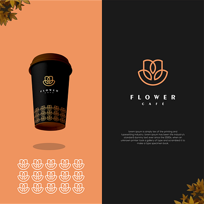 FLOWER CAFE 3d animation branding graphic design logo motion graphics ui