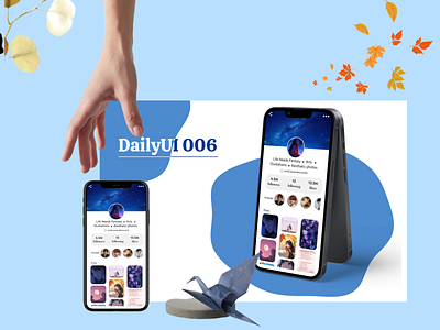 #DailyUI 006 - User Profile 006 challenge 6 daily ui day 6 figma folllowers likes profile design seventeen ui ui ux user profile ux