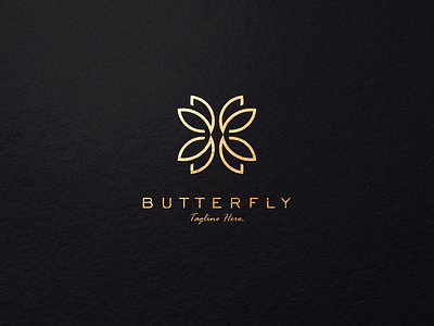 BUTERFLY LOGO 3d animation branding graphic design logo motion graphics ui