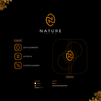 NATURE COFFEE LOGO 3d animation branding graphic design logo motion graphics ui