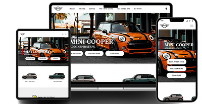 Experience the Iconic Mini Cooper "A One-Page Adventure" branding figma minicooper ui