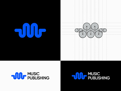 Music Publishing logo design audio branding design dribbble ecommerce logo logo designer m letter music music publishing player playlist waves