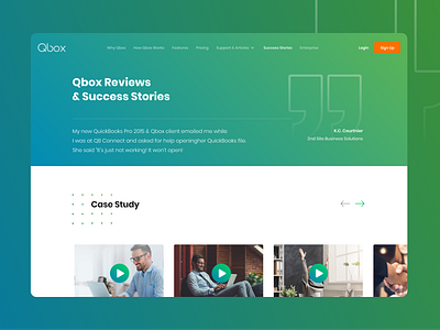 Qbox branding juhomi landingpage ui ux website