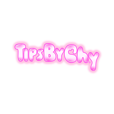 TipsByChy Logo design graphic design logo nail tech logo