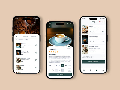 Coffee Shop App 3d adbanner animation apple vision pro application bannerdesign branding coffee shop design designinspiration graphic design illustration logo motion graphics typography ui ui design uiux ux vector