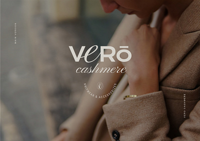 Лого для бренду кашемірових речей VERО cashmere background branding design graphic design illustration logo typography vector