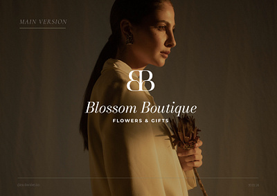Blossom_Boutique l o g o background branding design graphic design illustration logo typography vector