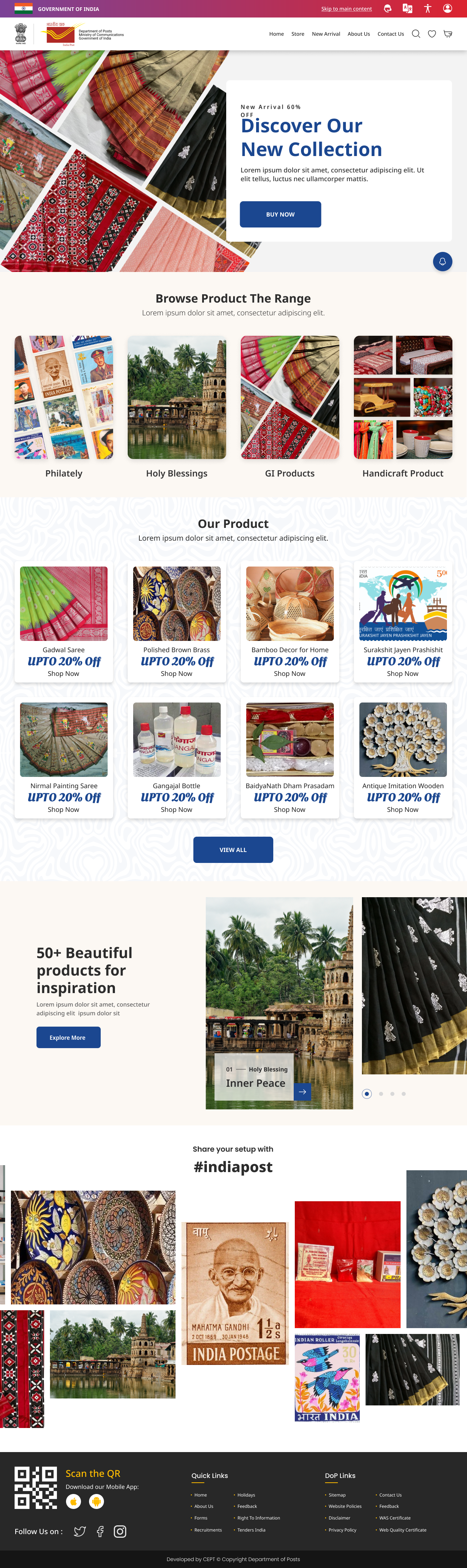 E-commerce - Landing Page Design animation app art branding design flat graphic design icon illustration illustrator logo logo design minimal motion graphics typography ui ux vector web website