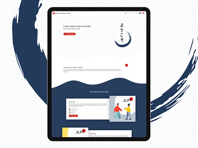 A japanese school's landing page (website, iPad Pro) appdesign appdevelopment desigininspiration design designer dev developer development personal personalwebsite ui ux web webdesign webdesigner webdev webdeveloper webdevelopment website