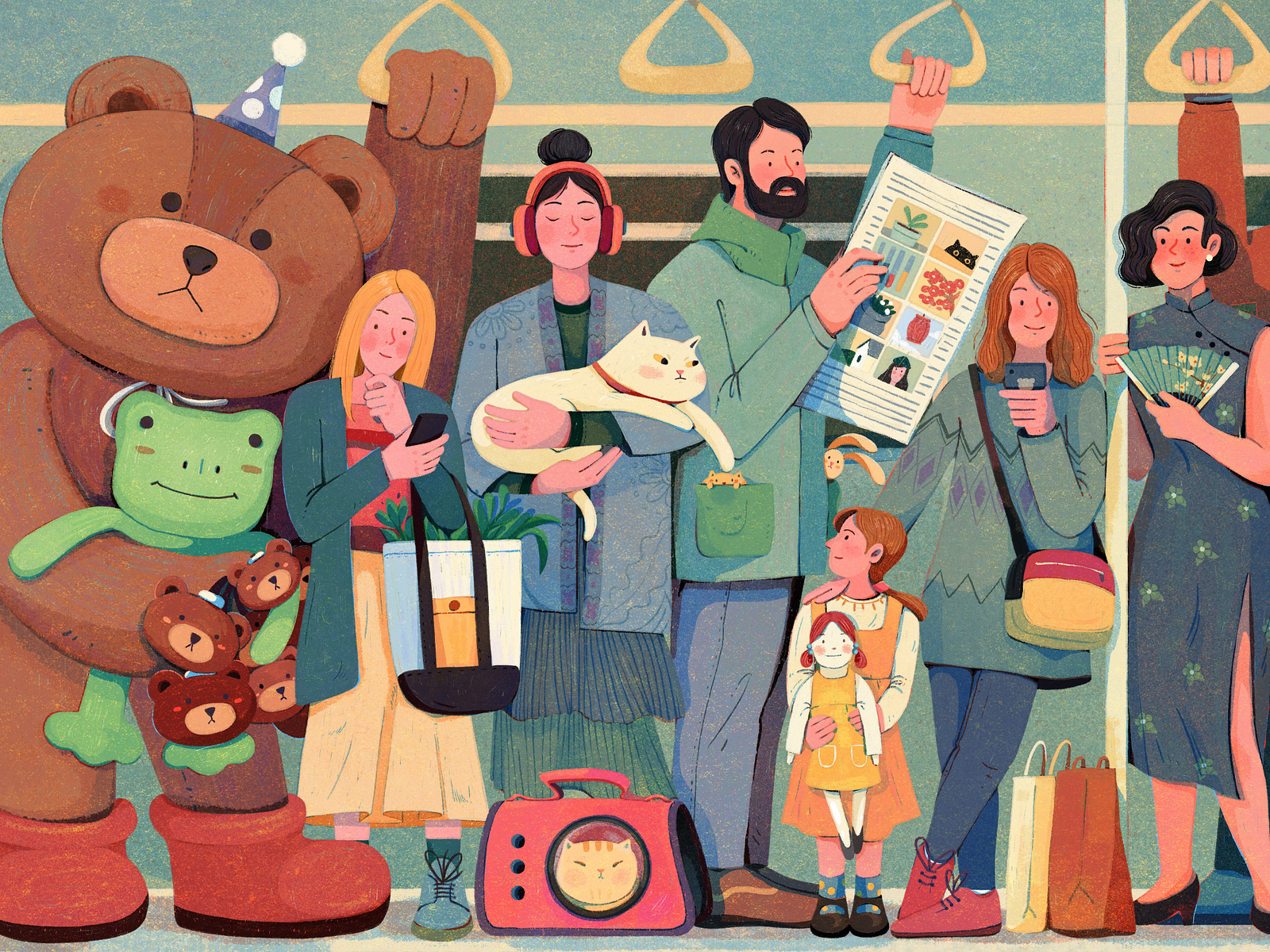 Characters in Transit - 2 by Uran Duo on Dribbble