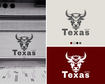 Logo Texas Auto auto brand brand identity branding design graphic design illustration logo logo design mockup texas
