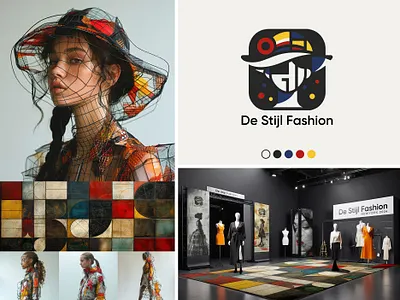 De Stijl Fashion _ Logo & Brand Identity brand identity branding fahion show fashion graphic design illustration logo