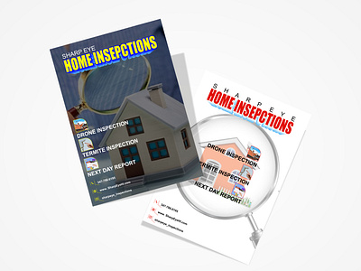 Creative & Modern Home Inspections Flyer Design. branding business creative flyer graphic design home inspections professional template