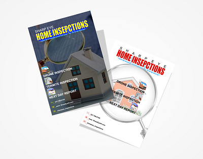 Creative & Modern Home Inspections Flyer Design. branding business creative flyer graphic design home inspections professional template