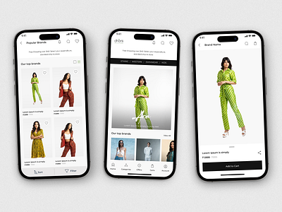Dhartii a Sustainable Fashion E- Commerce App app design uiux